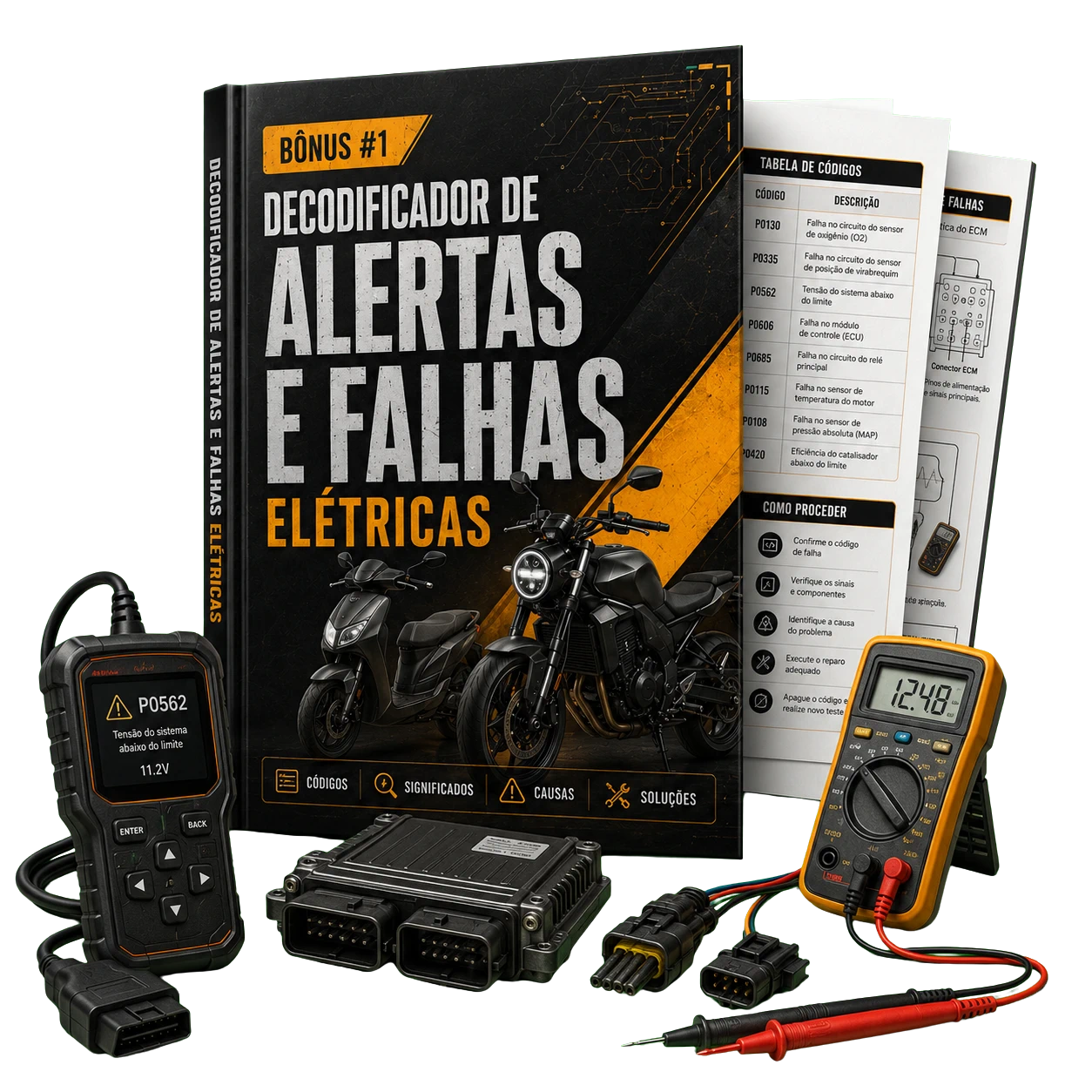Bônus 1: Decodificador de alertas e falhas elétricas